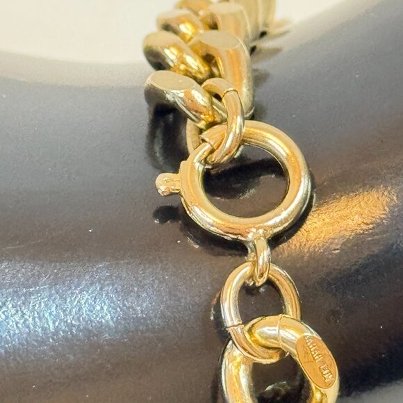 Men Gold Tone Heavy Large Links Chain Bracelet 8.5 in - Picture 4 of 4